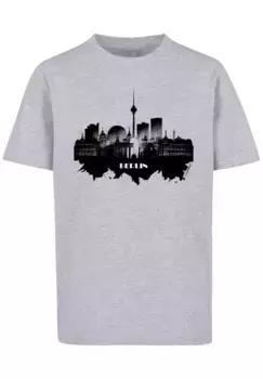Футболка F4NT4STIC "Cities Collection - Berlin skyline", принт, серый