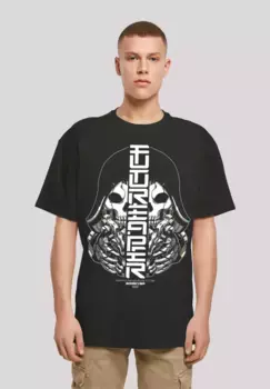 Футболка F4NT4STIC "Cyber Bone Futureaper CYBERPUNK STYLES", принт, черный