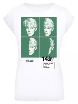 Футболка F4NT4STIC David Bowie 1983 Concert Poster, белый