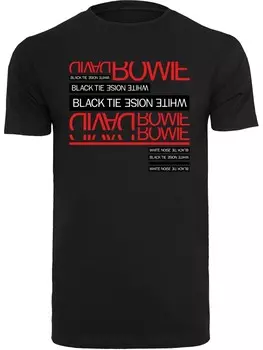Футболка F4NT4STIC David Bowie Black Tie White Noise, красный/черный
