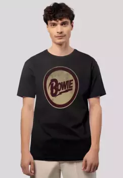 Футболка F4NT4STIC "David Bowie Circle Logo", премиум качество, черный