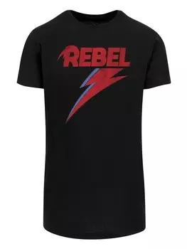 Футболка F4NT4STIC David Bowie Distressed Rebel, черный