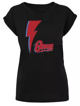 Футболка F4NT4STIC David Bowie Red Bolt, черный