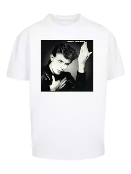 Футболка F4NT4STIC David Bowie Rock Music Band Heroes Album Cover, белый