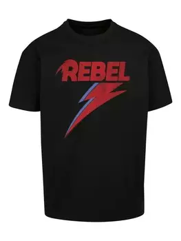 Футболка F4NT4STIC David Bowie Rock Music Band Distressed Rebel, черный