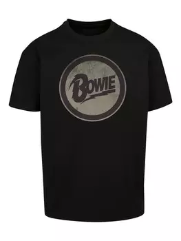 Футболка F4NT4STIC David Bowie Rock Music Band Circle Logo, черный