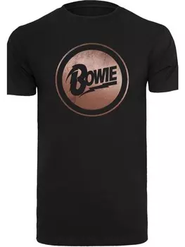 Футболка F4NT4STIC David Bowie Rose Gold Circle, черный