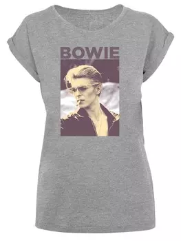 Футболка F4Nt4Stic DAVID BOWIE SMOKING PHOTOGRAPH, серый