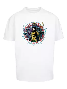 Футболка F4NT4STIC DC Comics Aquaman Circular Crest, белый