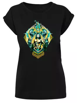Футболка F4NT4STIC DC Comics Aquaman The Trench Crest, черный