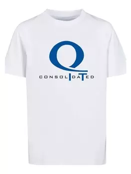Футболка F4NT4STIC DC Comics Arrow Queen Consolidated Logo, белый