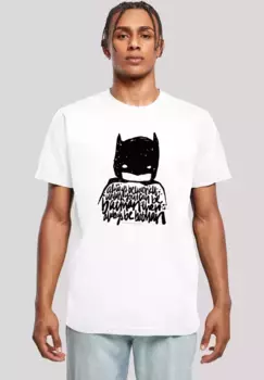 Футболка F4NT4STIC "DC Comics Batman Always Be Yourself", принт, белый