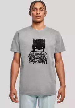 Футболка F4NT4STIC "DC Comics Batman Always Be Yourself", принт, серый