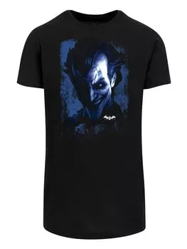 Футболка F4NT4STIC DC Comics Batman Arkham Asylum Joker Face Texture, черный