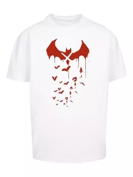 Футболка F4NT4STIC DC Comics Batman Arkham Bats X Drip, белый