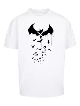 Футболка F4NT4STIC DC Comics Batman Arkham Bats X Drip, белый