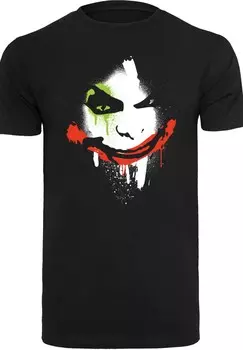 Футболка F4Nt4Stic DC Comics Batman Arkham City Joker Face, черный