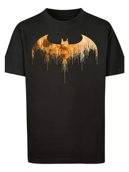 Футболка F4NT4STIC DC Comics Batman Arkham Knight Halloween Moon Logo, черный