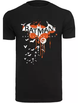 Футболка F4NT4STIC DC Comics Batman Arkham Knight Halloween Logo Art, черный
