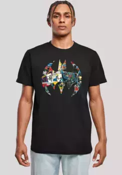 Футболка F4NT4STIC "DC Comics Batman Comic Book Logo", мужская, премиум-мерч, стандартного кроя, базовая модель, с принтом, черный