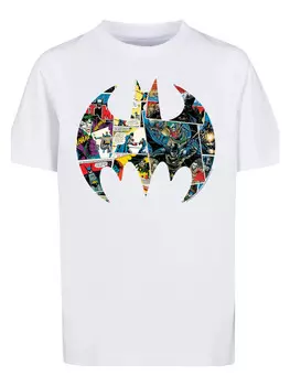 Футболка F4NT4STIC DC Comics Batman Comic Book Logo, белый
