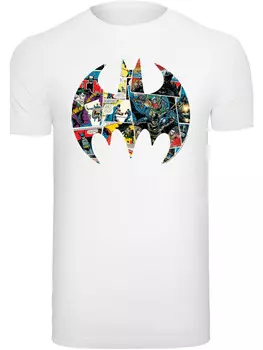 Футболка F4NT4STIC DC Comics Batman Comic Book Logo, белый
