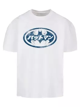 Футболка F4NT4STIC DC Comics Batman Japanese Logo White, белый