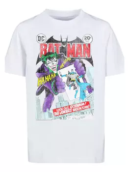 Футболка F4NT4STIC DC Comics Batman Joker Playing Card Cover, белый
