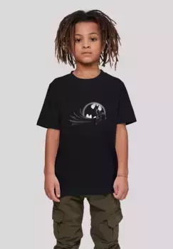 Футболка F4NT4STIC "DC Comics Batman Spot Logo", унисекс для детей, товары премиум-класса, для мальчиков, для девочек, с принтом, черный