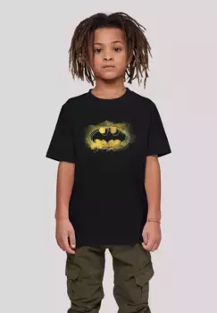Футболка F4NT4STIC "DC Comics Batman Spray Logo", унисекс для детей, товары премиум-класса, для мальчиков, для девочек, с принтом, черный