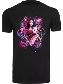 Футболка F4NT4STIC DC Comics Justice League Superhelden, черный