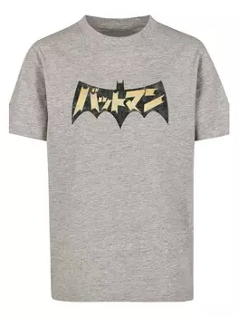 Футболка F4NT4STIC DC Comics Superhelden Batman International Logo, пестрый серый