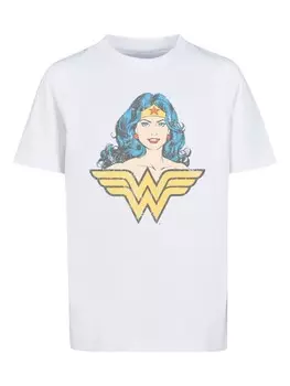 Футболка F4NT4STIC DC Comics Superhelden Wonder Woman Gaze, белый