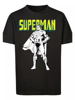 Футболка F4NT4STIC DC Comics Superman Mono Action Pose, черный
