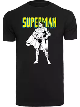 Футболка F4NT4STIC DC Comics Superman Mono Action Pose, черный
