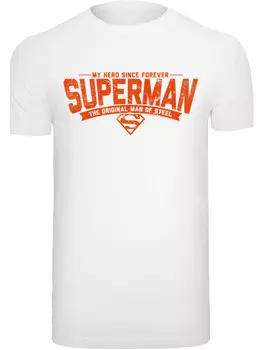 Футболка F4NT4STIC DC Comics Superman My Hero, белый