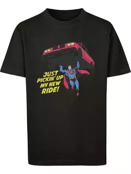 Футболка F4NT4STIC DC Comics Superman New Ride Superheld, черный