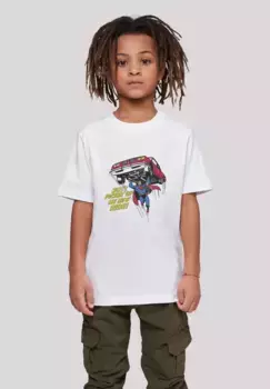 Футболка F4NT4STIC "DC Comics Superman New Ride Superhero", принт, белый