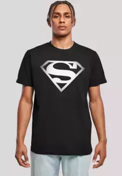 Футболка F4NT4STIC "DC Comics Superman Spot Logo", мужская, товары премиум-класса, стандартного кроя, базовая модель, с принтом, черный