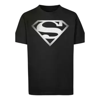 Футболка F4NT4STIC «DC Comics Superman Spot Logo», унисекс для детей, товары премиум-класса, для мальчиков, для девочек, с принтом, черный