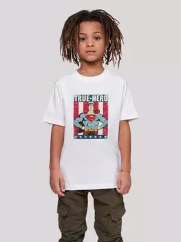 Футболка F4Nt4Stic DC COMICS SUPERMAN TRUE HERO, белый
