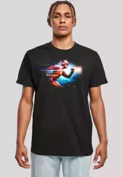 Футболка F4NT4STIC "DC Comics The Flash Sparks", принт, черный