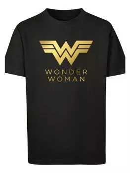 Футболка F4NT4STIC DC Comics Wonder Woman 84 Golden Logo, черный