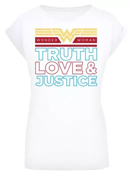 Футболка F4NT4STIC DC Comics Wonder Woman 84 Truth Love And Justice, белый