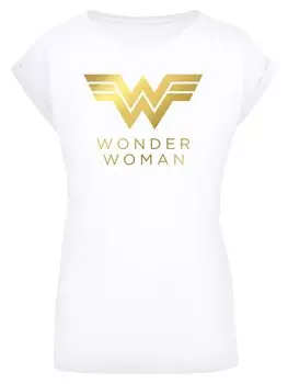Футболка F4NT4STIC DC Comics Wonder Woman 84 Golden Logo, белый