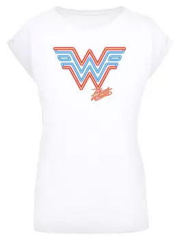 Футболка F4NT4STIC DC Comics Wonder Woman 84 Neon Emblem, белый