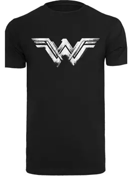 Футболка F4NT4STIC DC Comics Wonder Woman Distressed Logo, черный