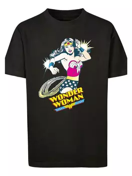 Футболка F4NT4STIC DC Comics Wonder Woman Vintage Lasso, черный