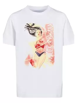 Футболка F4NT4STIC DC Comics Wonder Woman Watercolour Lasso, белый