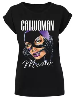 Футболка F4NT4STIC DC Comis Superhelden Batman Catwoman Feline Fatale, черный